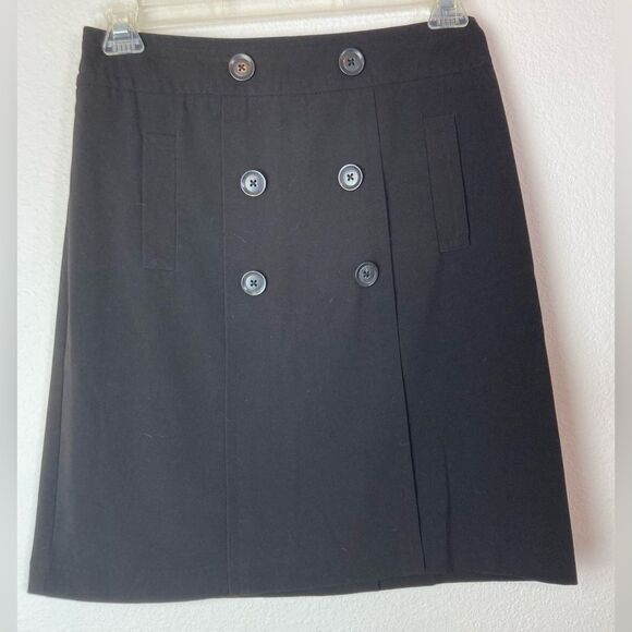 Sandro NWOT black sailor nautical button skirt so chic just perfect - Picture 1 of 6